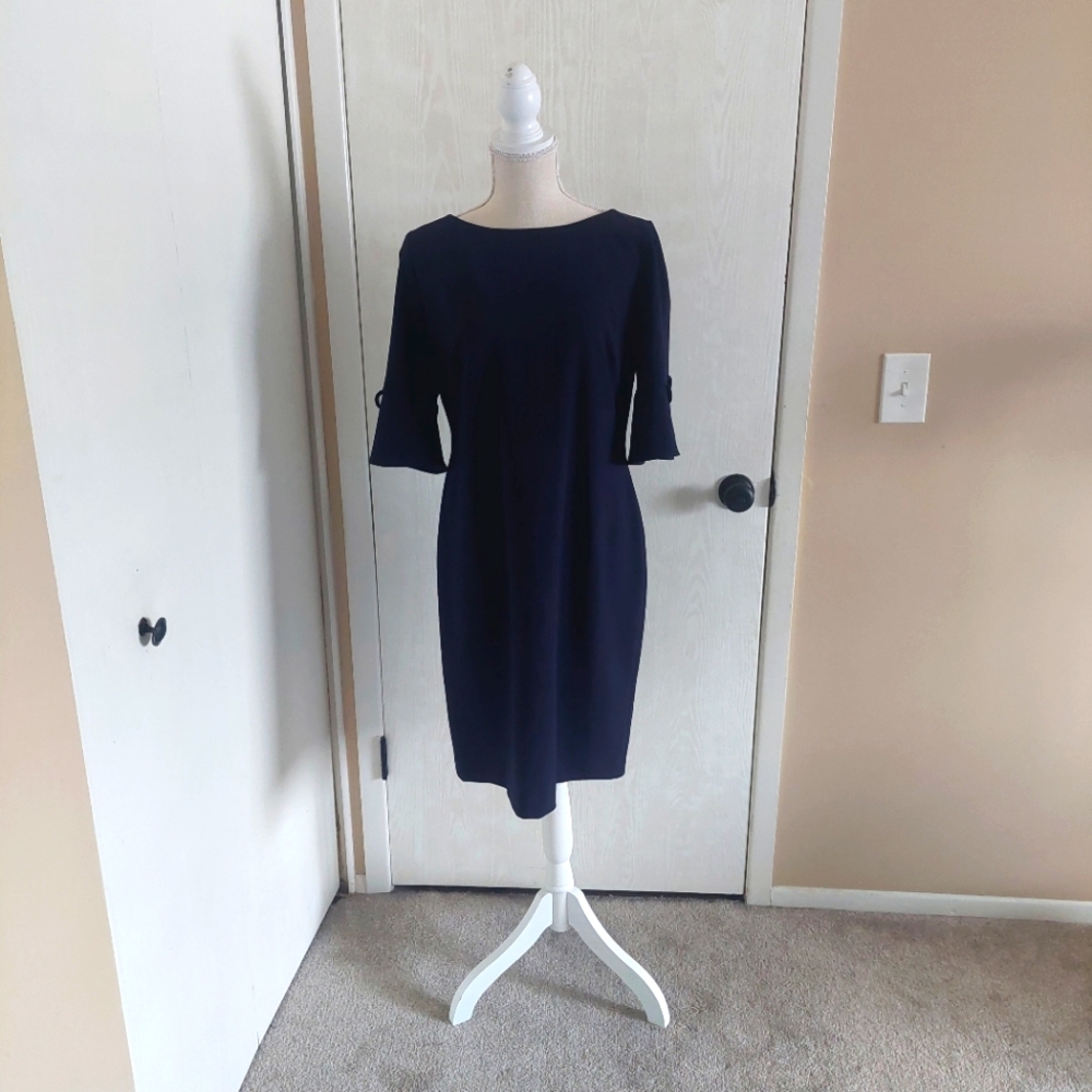 Karl Lagerfeld Navy Blue Dress sz12